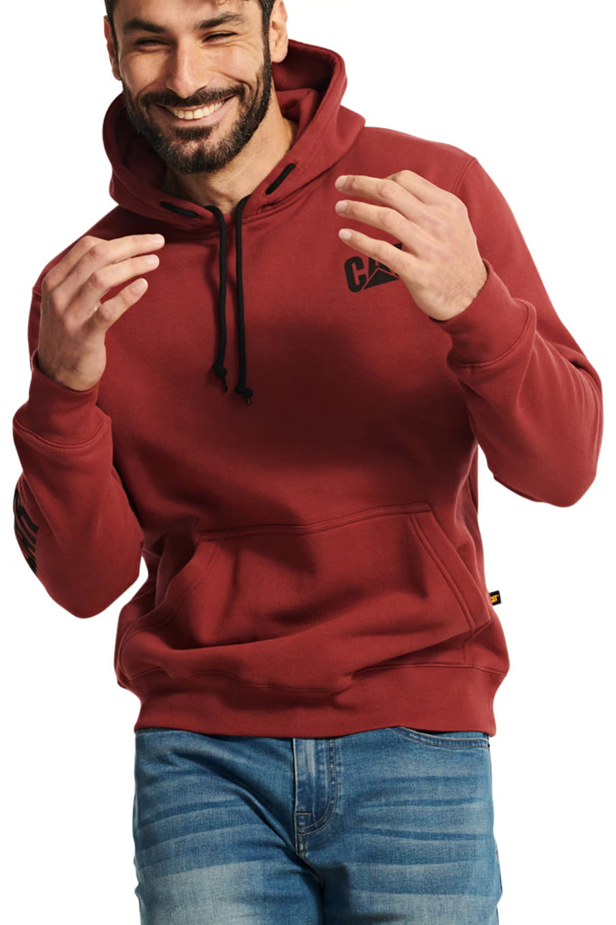 CAT Trademark Banner Hooded Sweatshirts