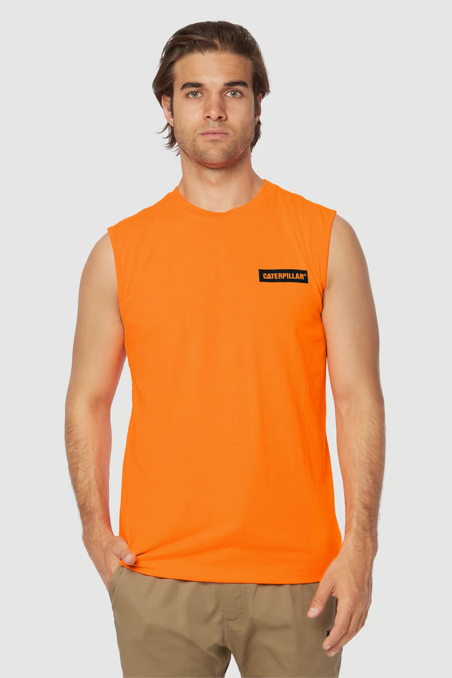 CAT Icon Hi Vis Muscle Tees