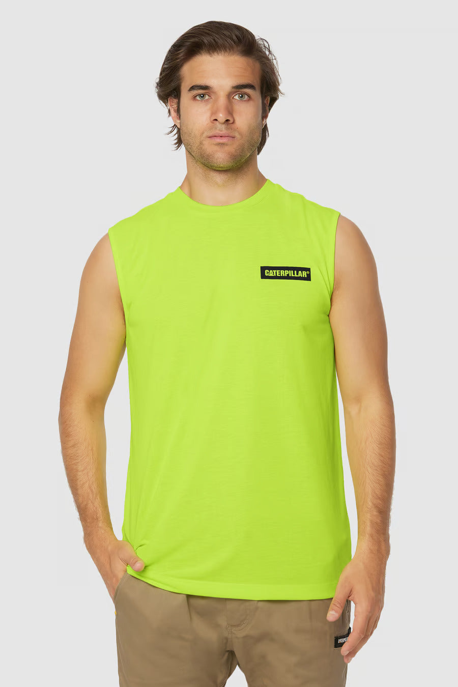 CAT Icon Hi Vis Muscle Tees