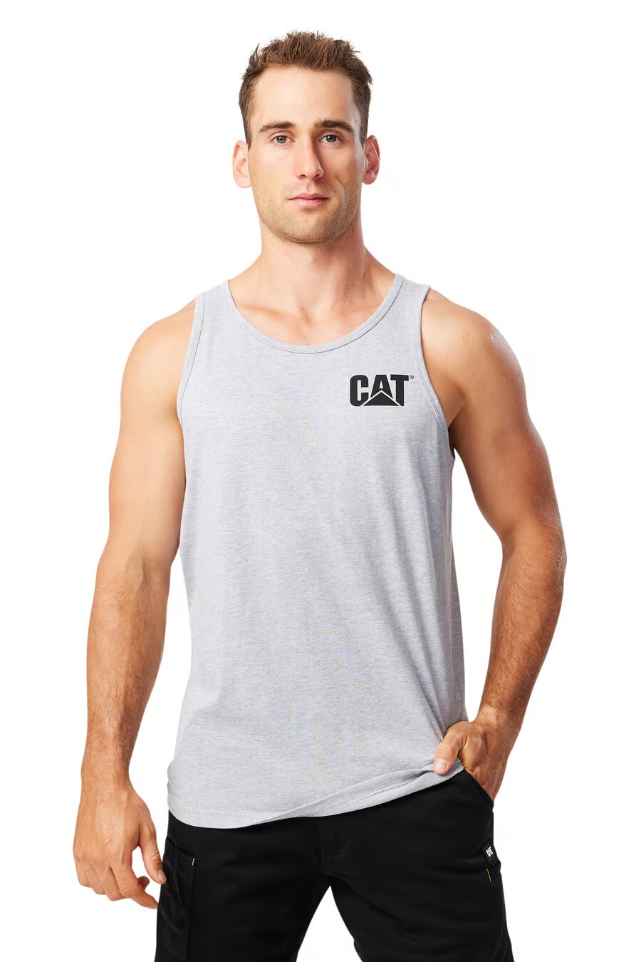 CAT Icon Hi Vis Muscle Tees