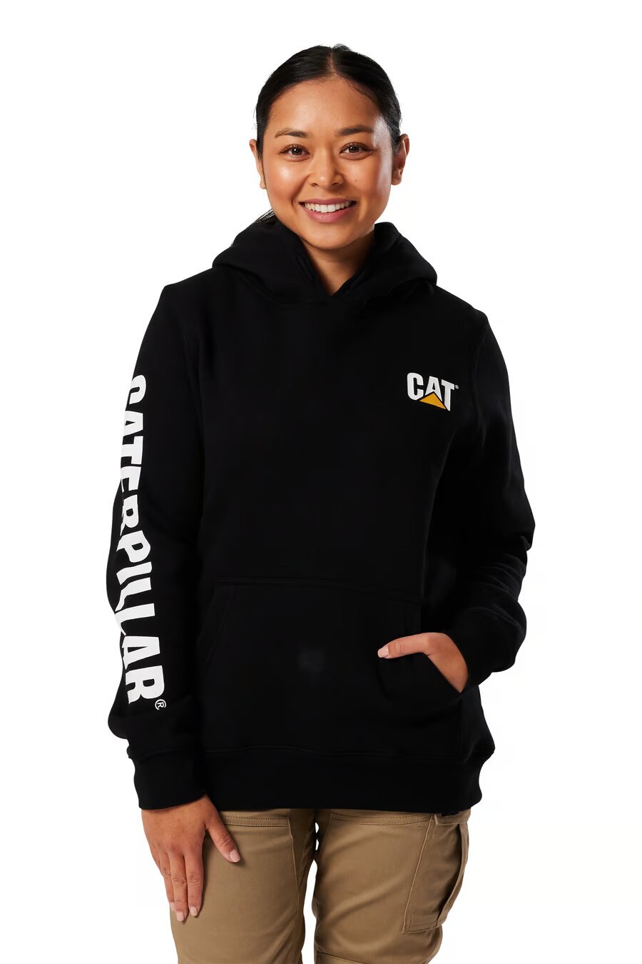 CAT Women's Trademark Banner Pullover Hoodies