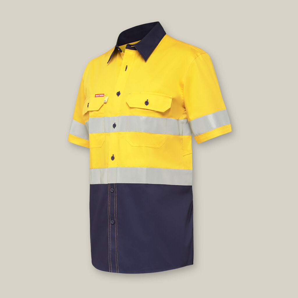 Hard Yakka Koolgear Hi-Vis 2 Tone Taped Vented S/S Shirts