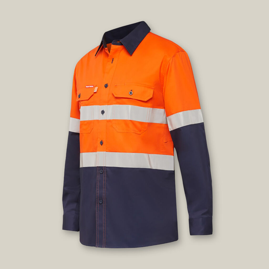 Hard Yakka Koolgear Hi-Vis 2 Tone Taped Vented L/S Shirts