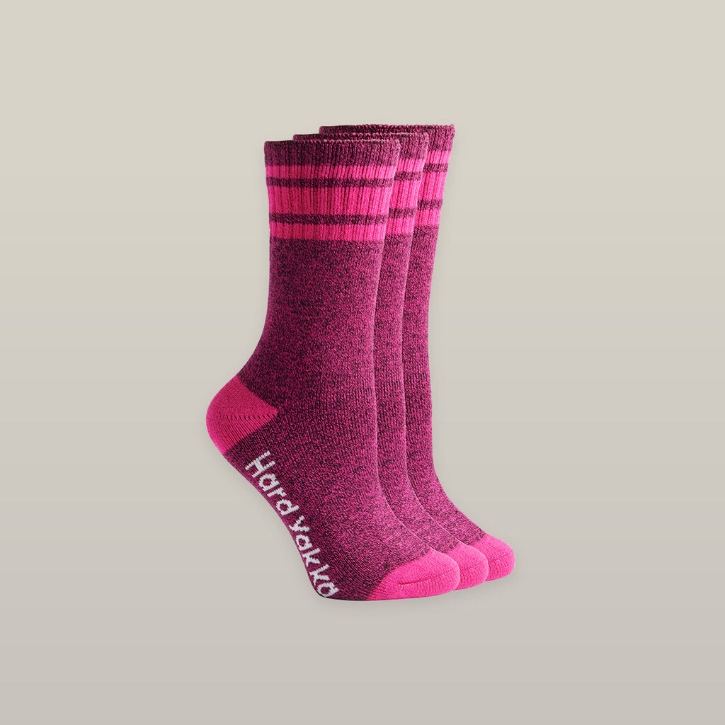 Hard Yakka Women's Bamboo Sock 3 Packs