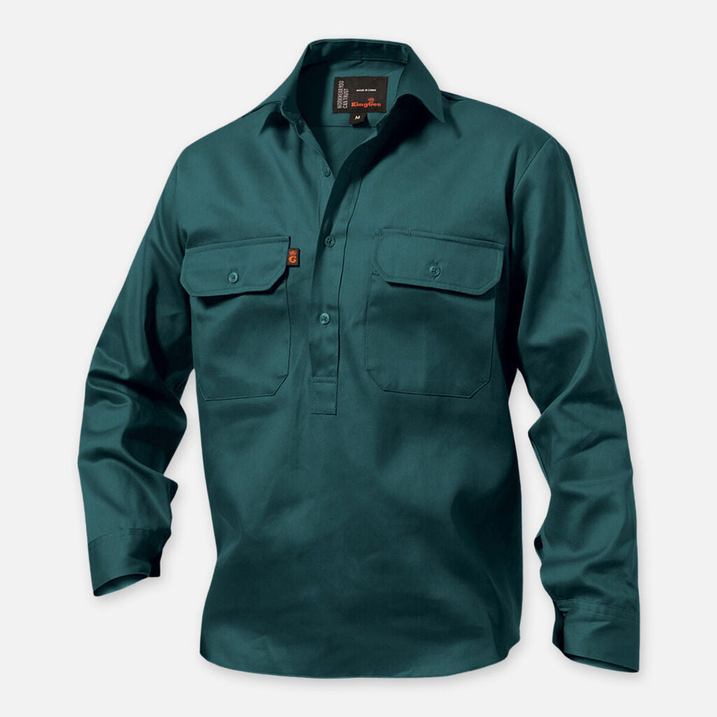 King Gee Originals L/S Closed Front Work Shirts