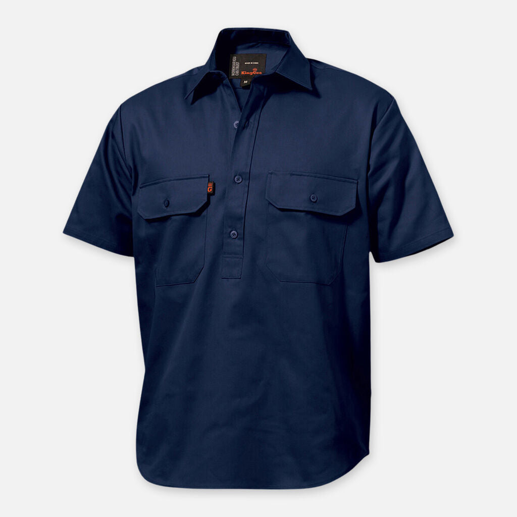 King Gee Originals S/S Closed Front Work Shirts