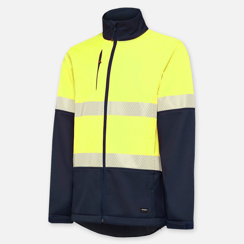 KingGee Hi-Vis Reflective Ripstop Softshell Jackets