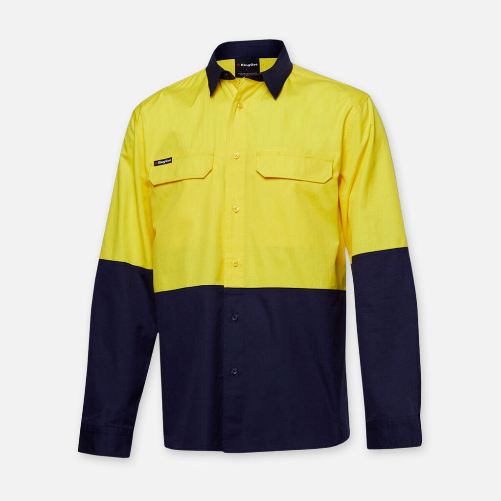 KingGee Workcool Pro Hi-Vis Stretch L/S Work Shirts