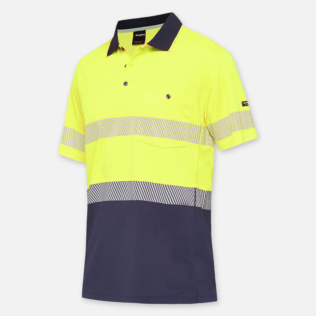 KingGee Workcool Hyperfreeze Hi-Vis S/S Polos