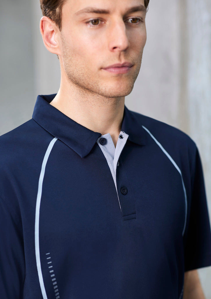 Image of a man in a Poleo Antibacterial Treated Men's Polo, ideal for sports activities.