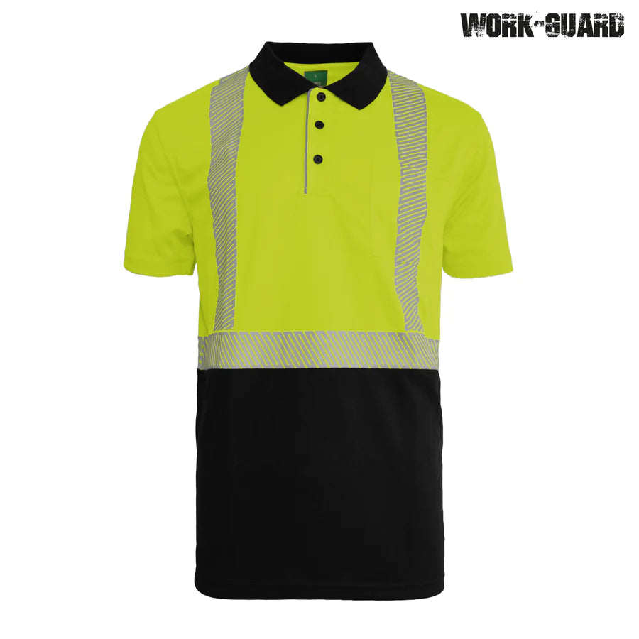 Workguard Recycled Hi Vis Short Sleeve Day/Night Polo