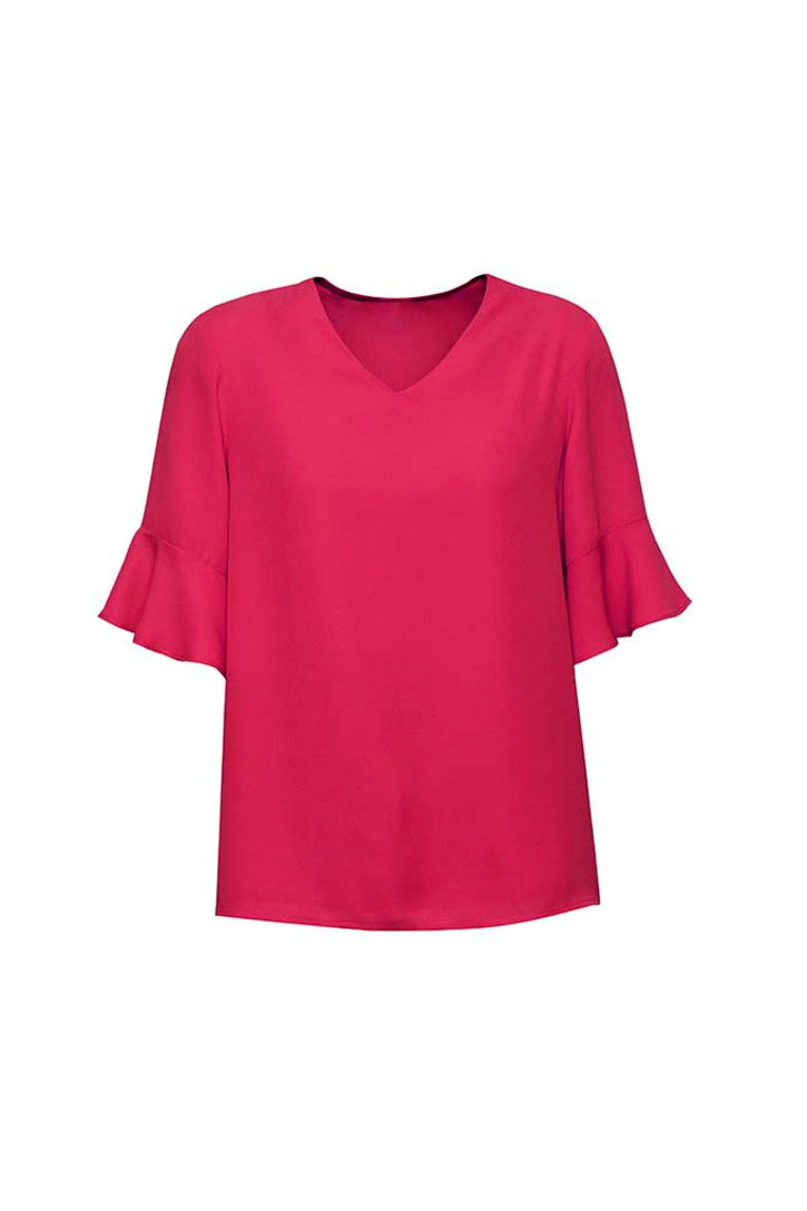 Aria Fluted Sleeve Blouse