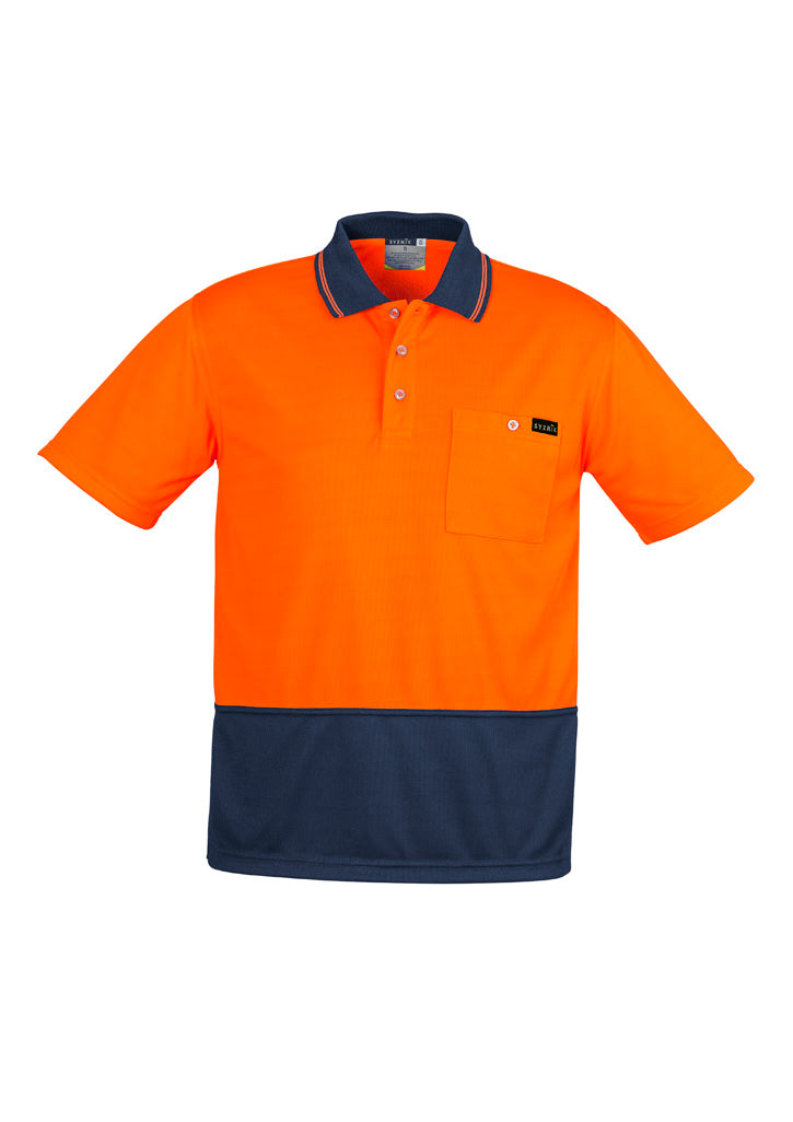 Mens Hi Vis Comfort Back S/S Polo