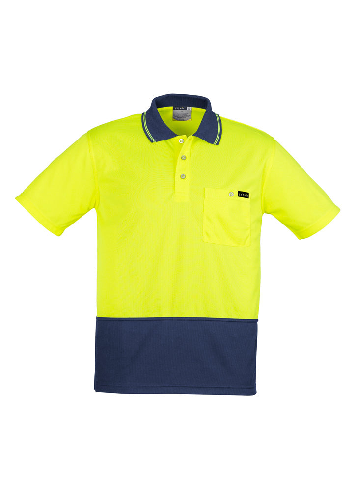 Mens Hi Vis Comfort Back S/S Polo