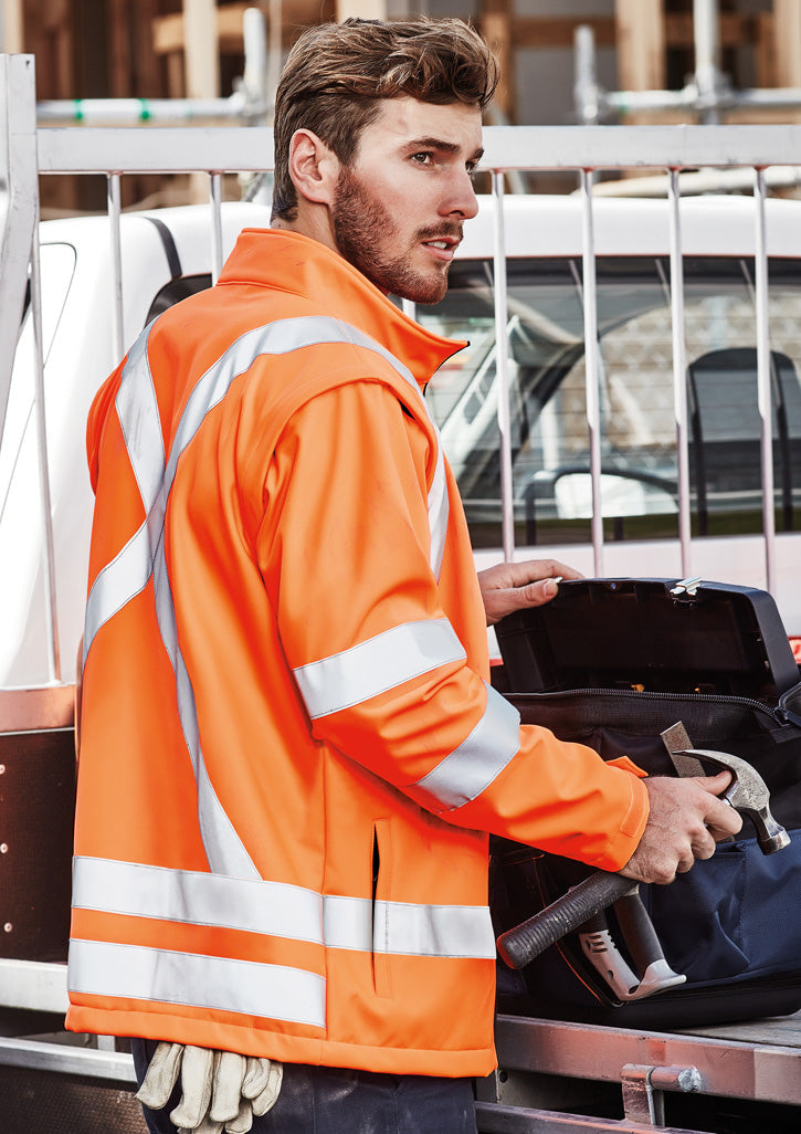 Unisex Hi Vis X Back 2 In 1 Softshell Jackets