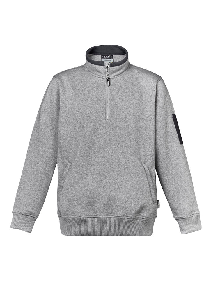 Unisex 1/4 Zip Brushed Fleece Pullovers