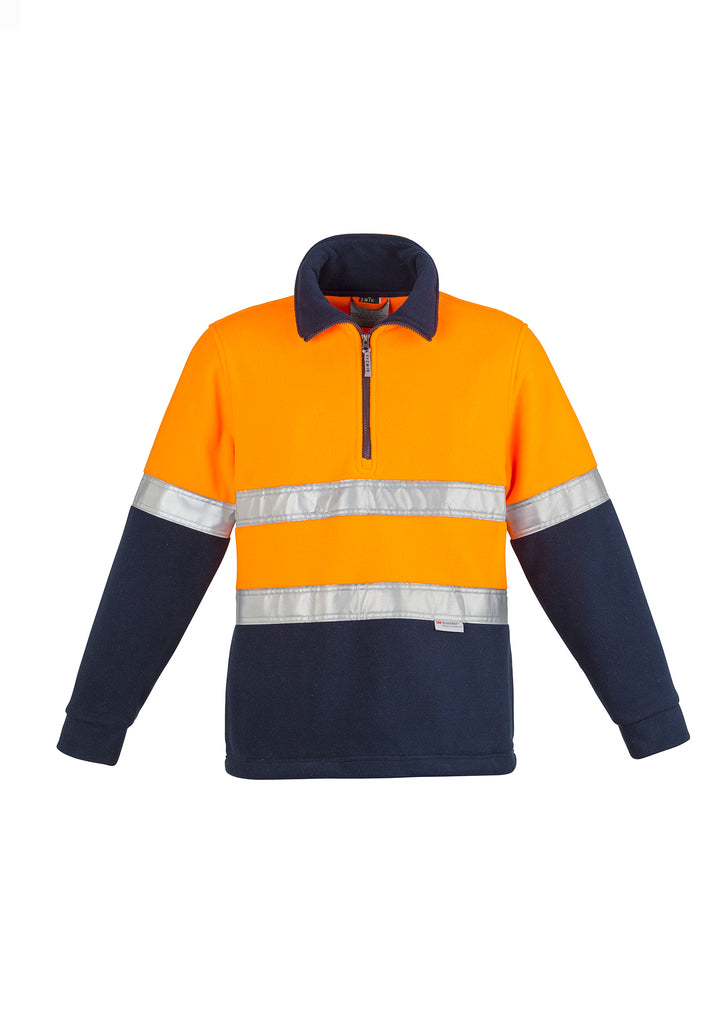 Mens Hi Vis Polar Fleece Pullover - Hoop Taped