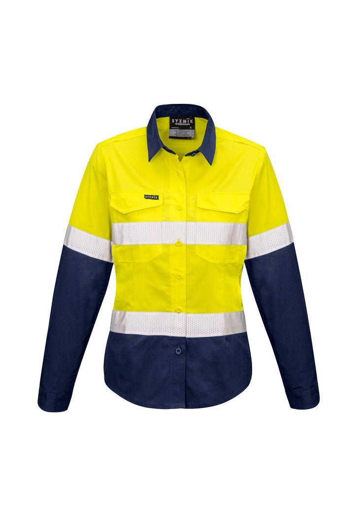 Womens Rugged Cooling Hi Vis Taped L/S Shirt