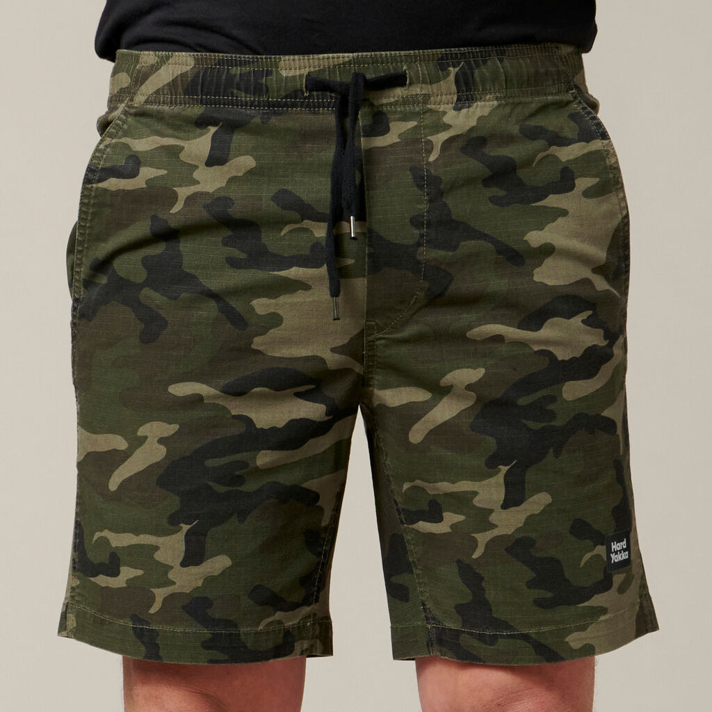 Hard Yakka Camo Active Shorts