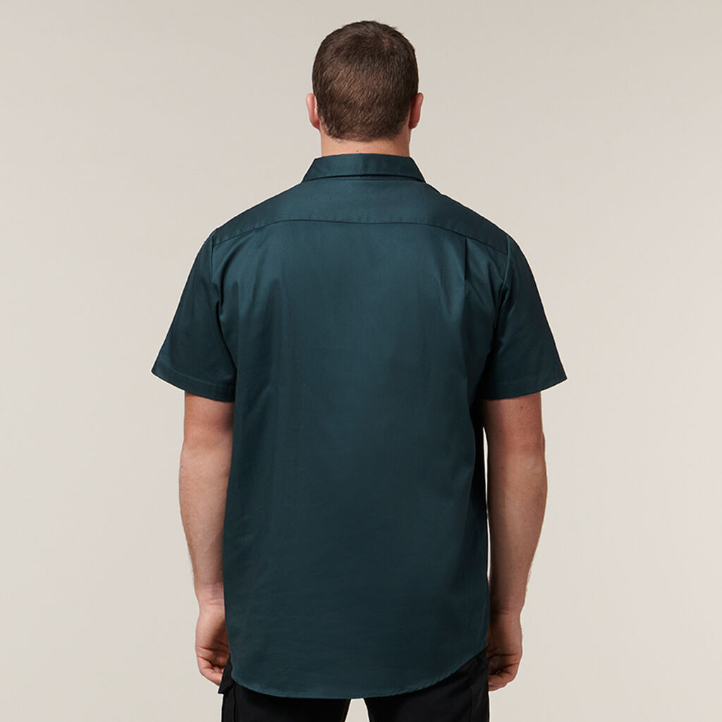 Hard Yakka S/S Closed Front Cotton Drill Work Shirts