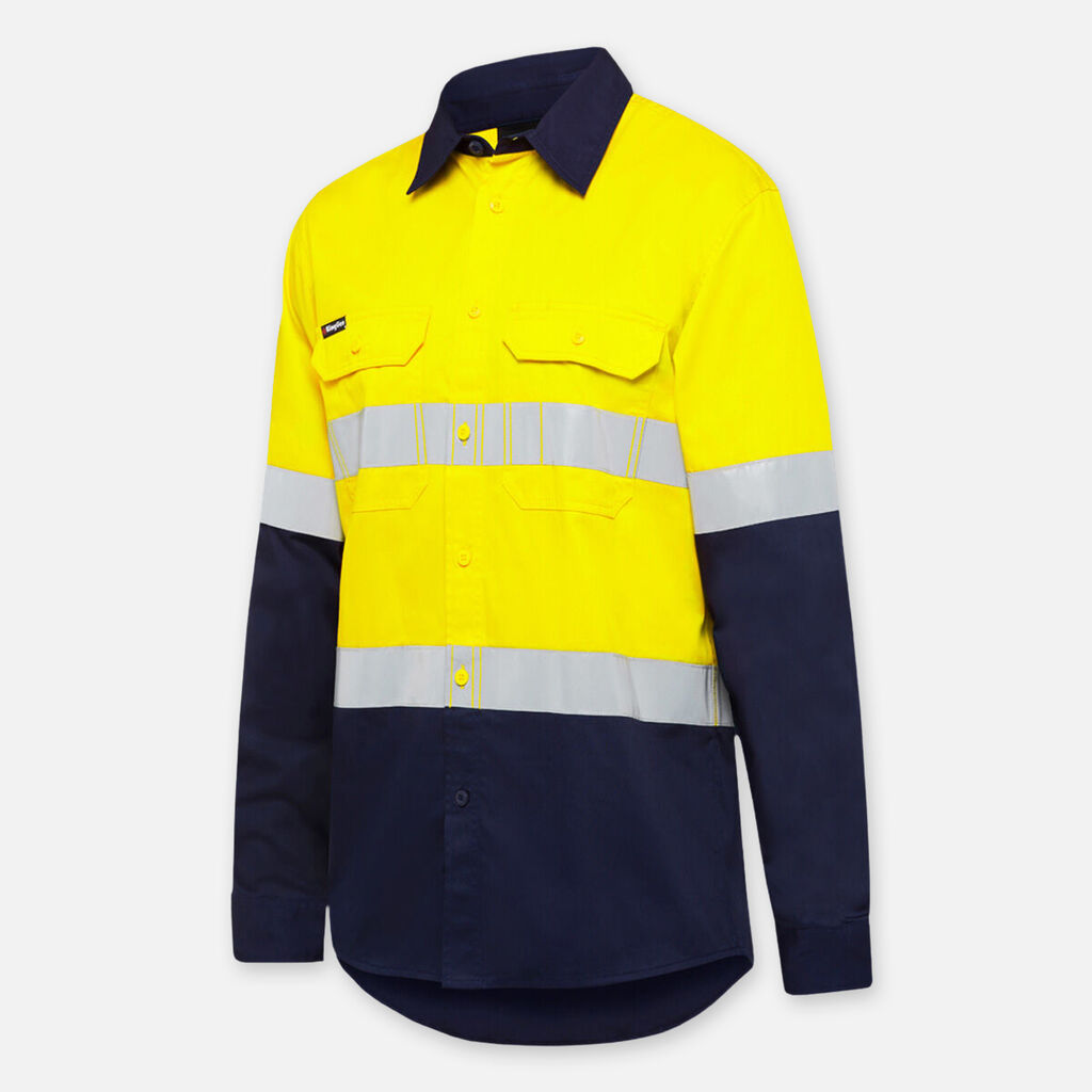 KingGee Hi-Vis Stretch Relective L/S Work Shirts