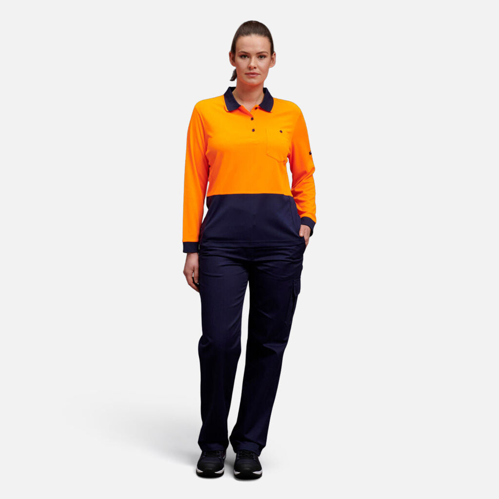 KingGee Women's Workcool Hyperfreeze Hi-Vis Polos