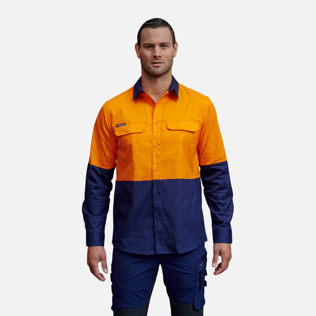 KingGee Workcool Pro Hi-Vis Stretch L/S Work Shirts