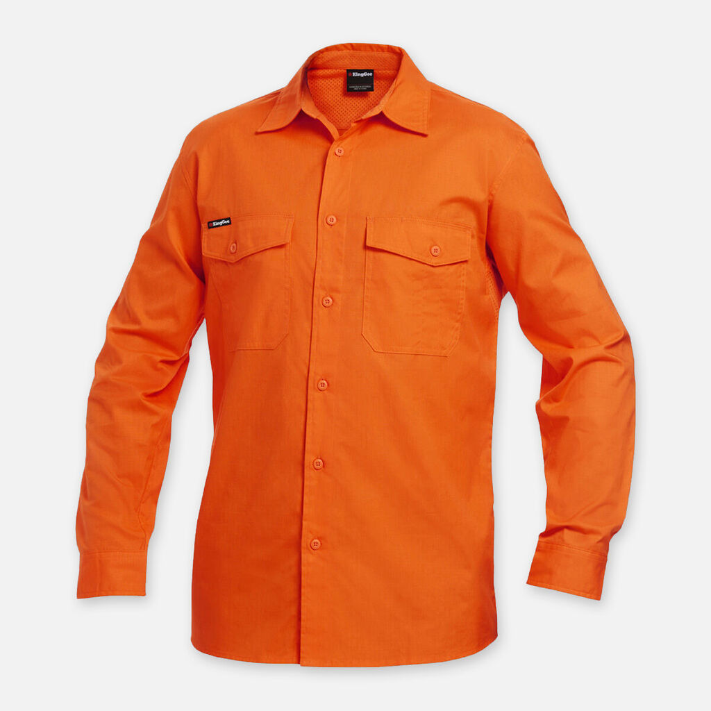 KingGee Workcool 2 Hi-Vis L/S Drill Work Shirts