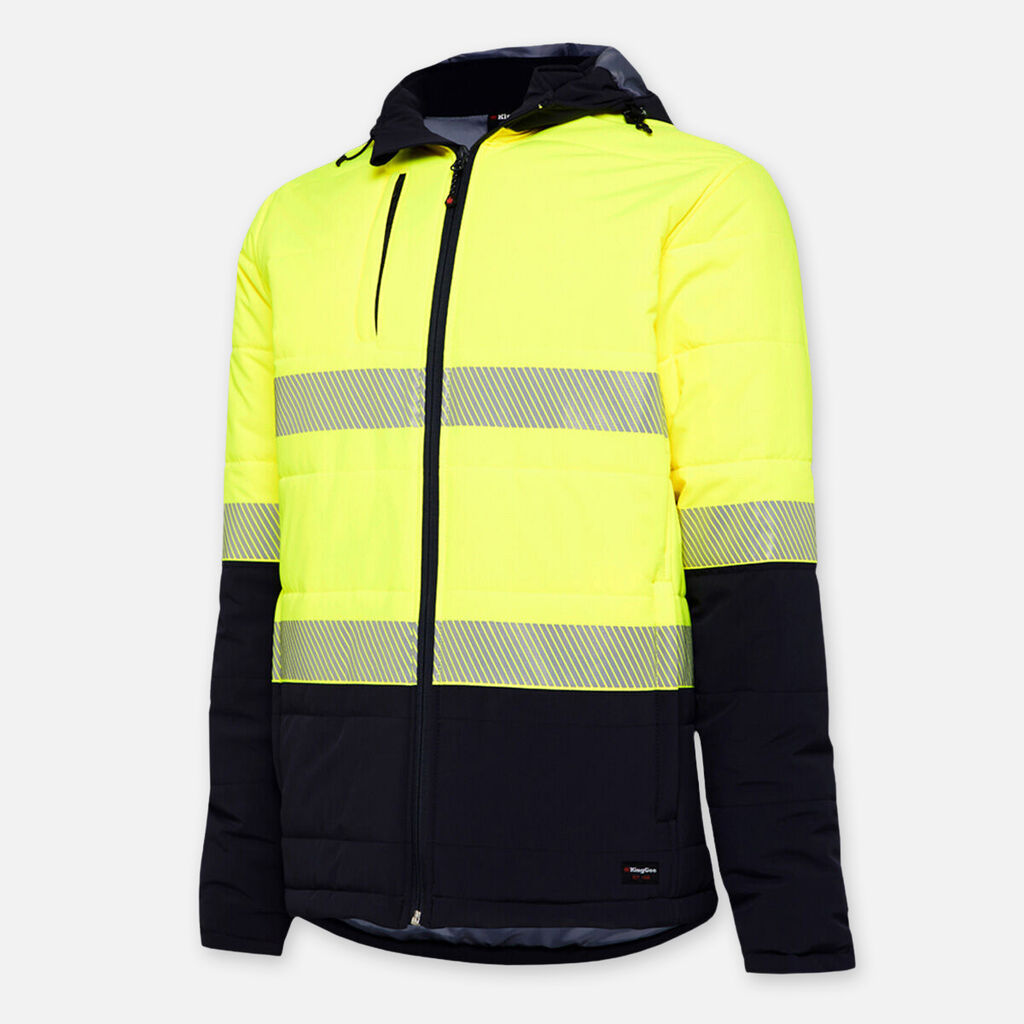 KingGee Hi-Vis Reflective Ripstop Puffer Jackets