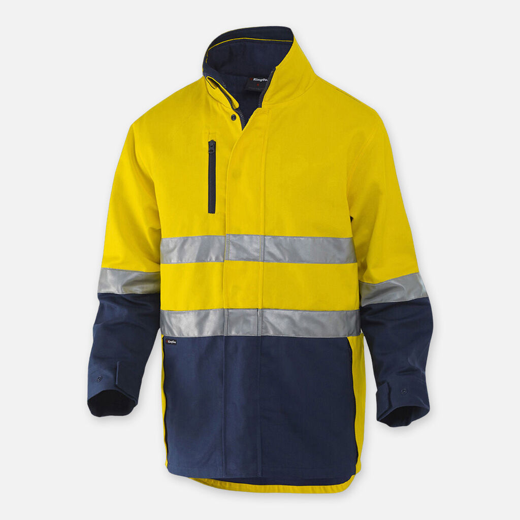 KingGee Originals 3 In 1 Hi-Vis Cotton Drill Jackets