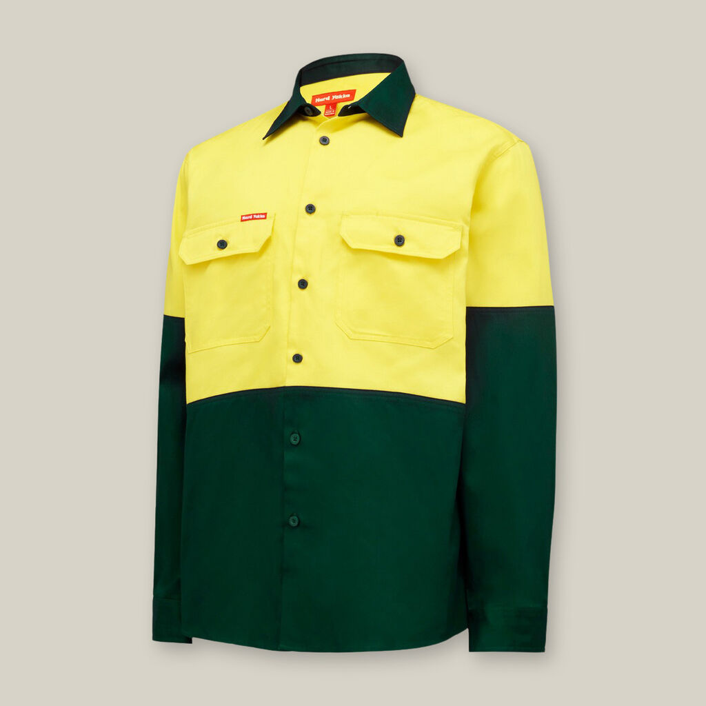 Hard Yakka Core Hi-Vis L/S Heavyweight Shirts