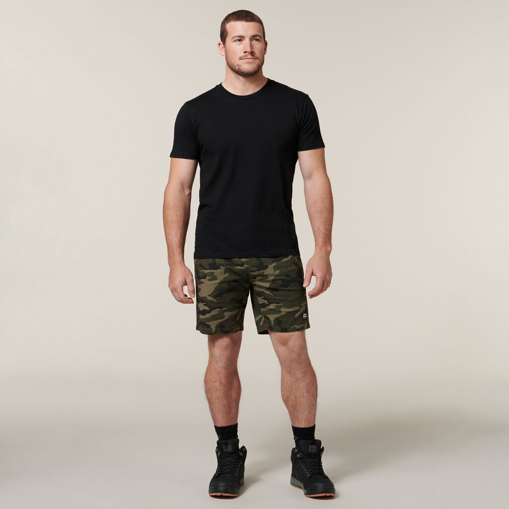 Hard Yakka Camo Active Shorts