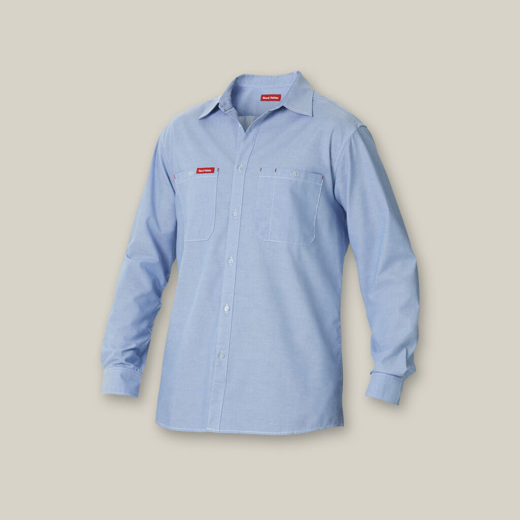 Hard Yakka L/S Chambray Poly Cotton Work Shirts