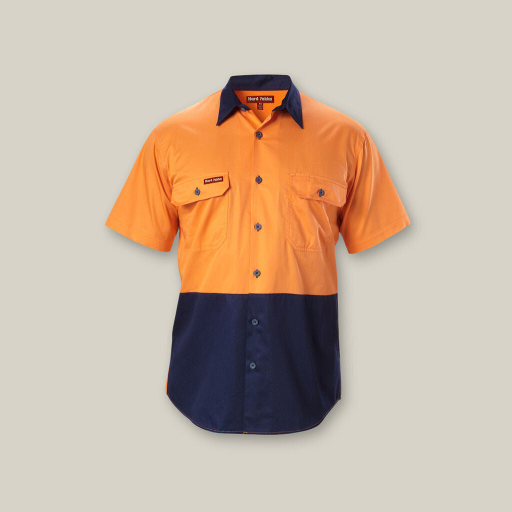 Hard Yakka Koolgear Hi-Vis 2 Tone Vented S/S Shirts